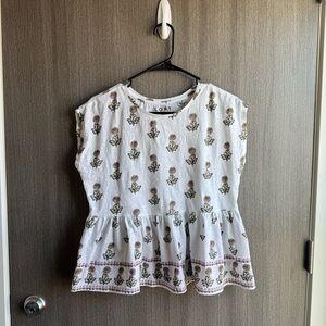 LOFT Peplum Top - XS